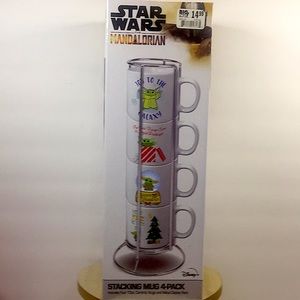 NEW STAR WARS THE MANDALORIAN STACKING MUG 4- PACK